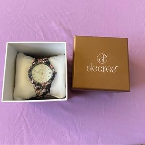 NWT floral print watch